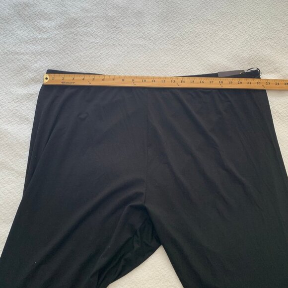 NEW Ava & Viv black pull on elastic waist casual career workout leggings - Picture 5 of 7